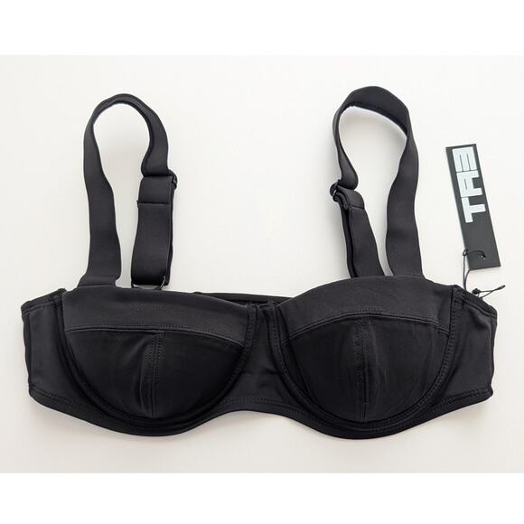 Ta3 Other - NWT TA3 Busty Bra Top Bikini Top Black Size Small B Cup Underwire Padded
